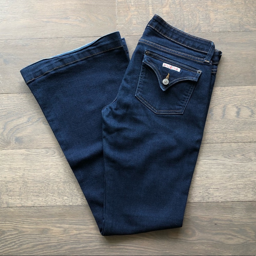 EUC Hudson low-rise flare Jean, dark wash, size 29